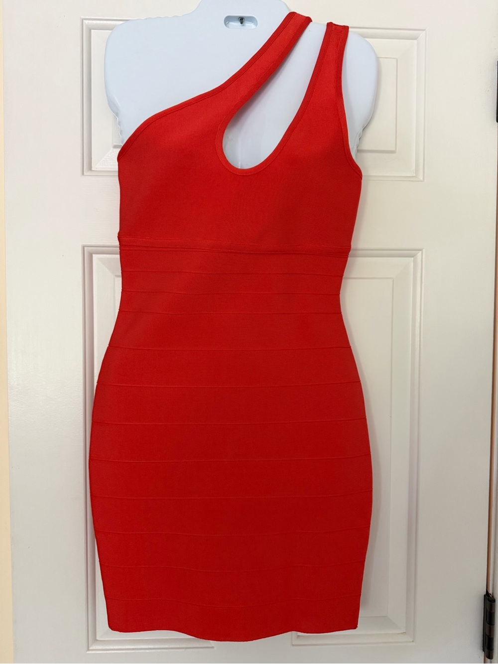 Herve Leger x Forever 21 Orange One Shoulder Bodycon Bandage Dress NWT